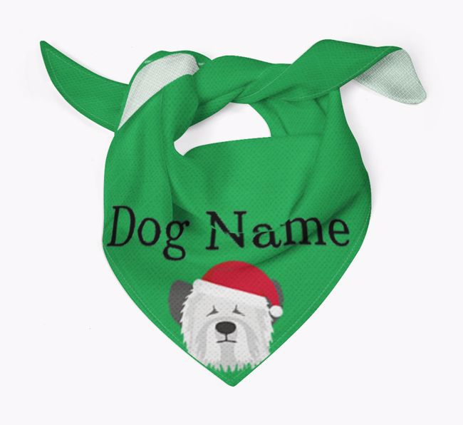 Peeking Christmas Icon: Personalized {breedFullName} Bandana